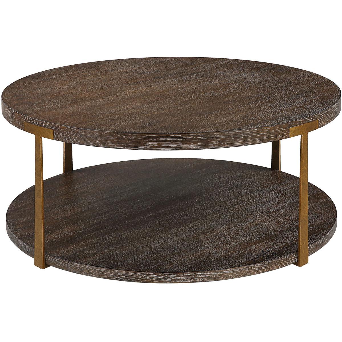 Uttermost 25555 Palisade 40 X 17 inch Coffee and Antique Gold Coffee Table