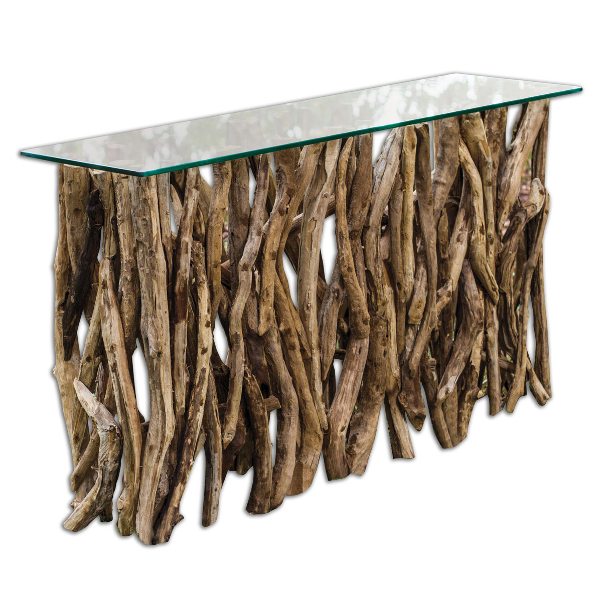 Uttermost 25593 Teak Wood 59 inch Wood Console