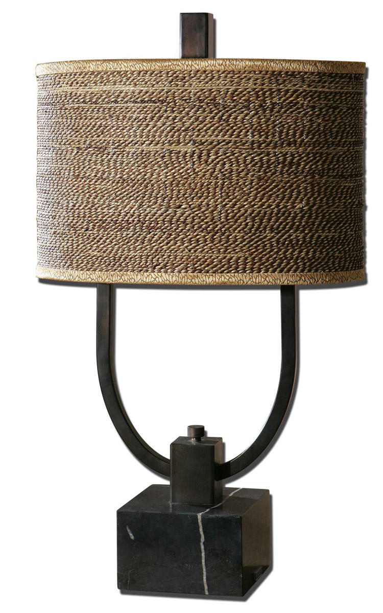 Uttermost 26541-1 Stabina 30 inch 60 watt Rustic Bronze Table Lamp Portable Light