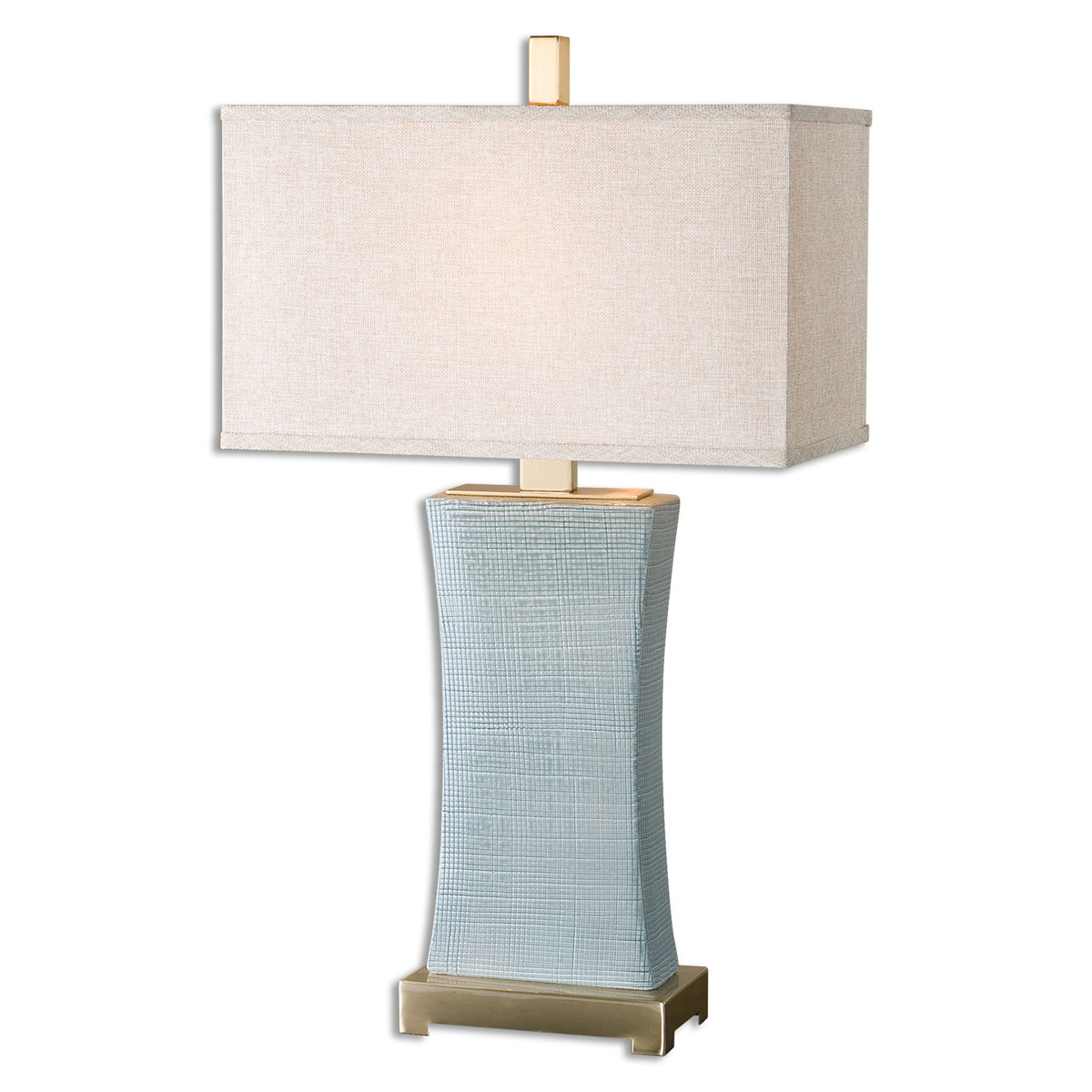 Uttermost 26673-1 Cantarana 29 inch 100 watt Blue-Gray Table Lamp Portable Light