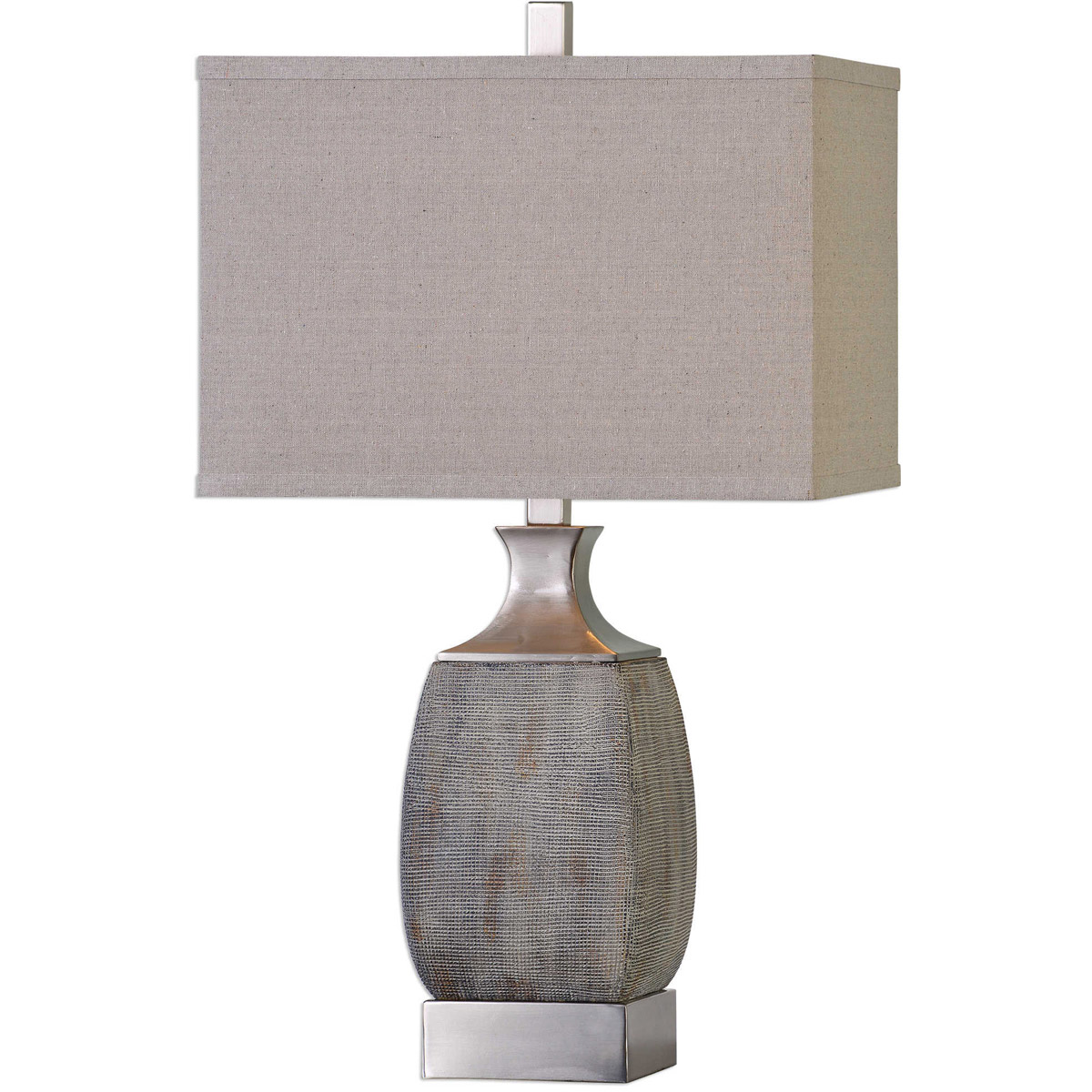 Uttermost 27143-1 Caffaro 28 inch 150 watt Rust Bronze Table Lamp Portable Light