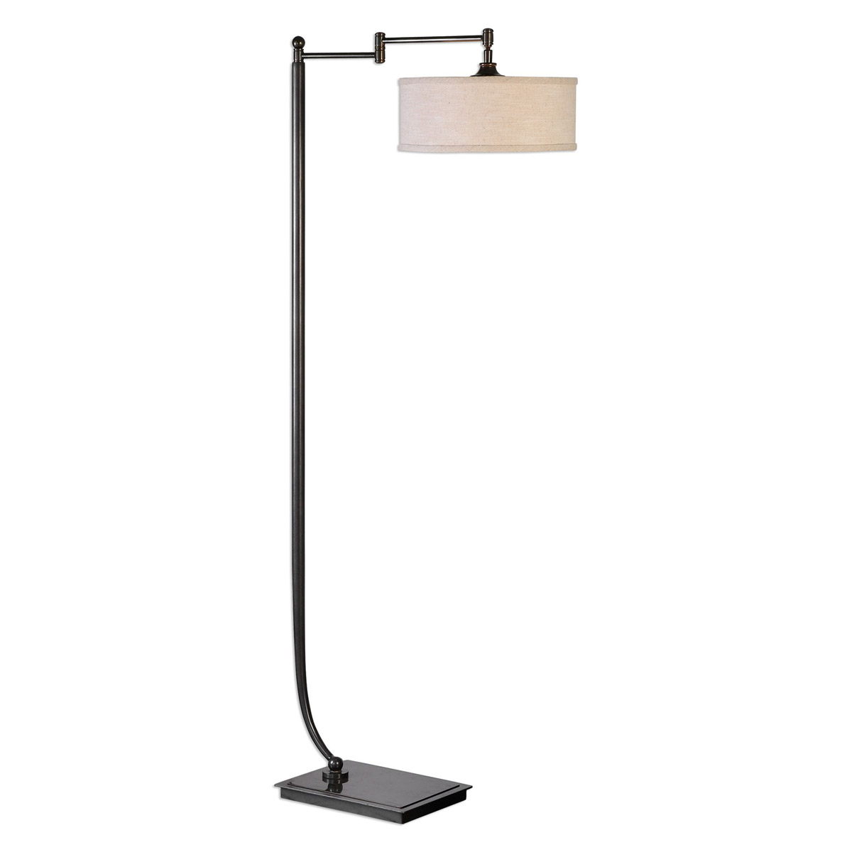 Uttermost 28080-1 Lamine 62 inch 100 watt Dark Bronze Floor Lamp Portable Light