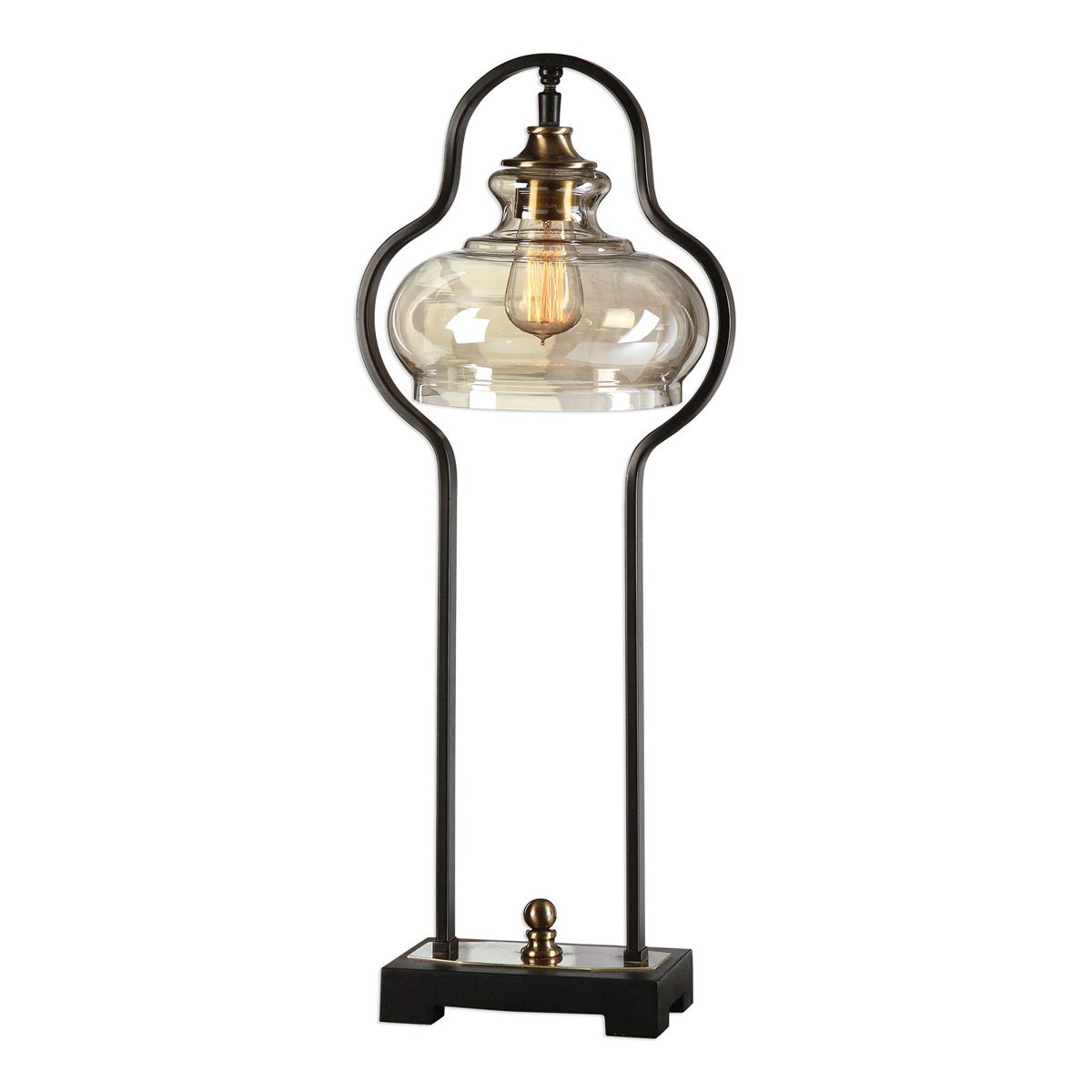 Uttermost 29259-1 Cotulla 29 inch 60 watt Aged Black Desk Lamp Portable Light