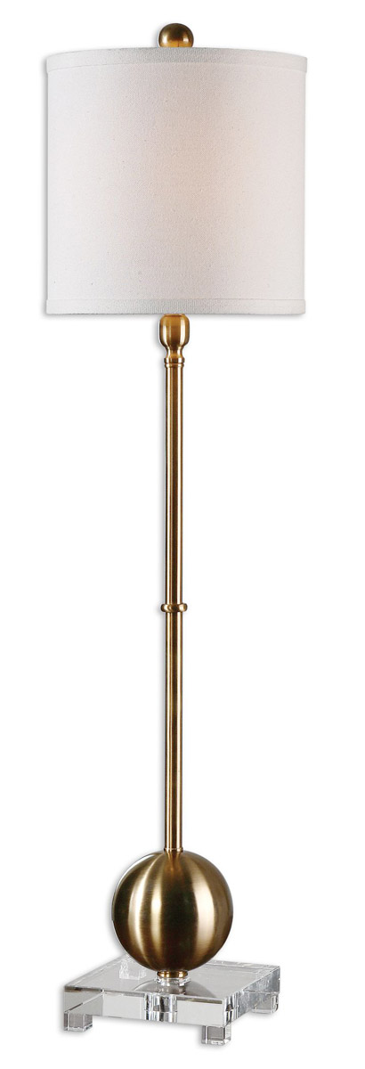 Uttermost 29935-1 Laton 35 inch 60 watt Brass Buffet Lamp Portable Light