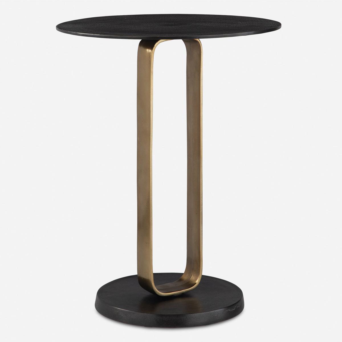 Uttermost 50005 Aperture 23 X 17.3 inch Brass and Brass Accent Table