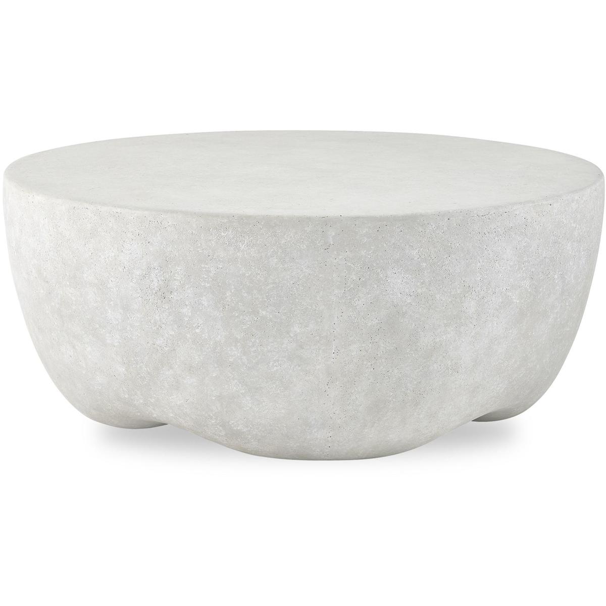 Uttermost 50166 Wright 38 X 16 inch Natural Light Concrete Outdoor Coffee Table