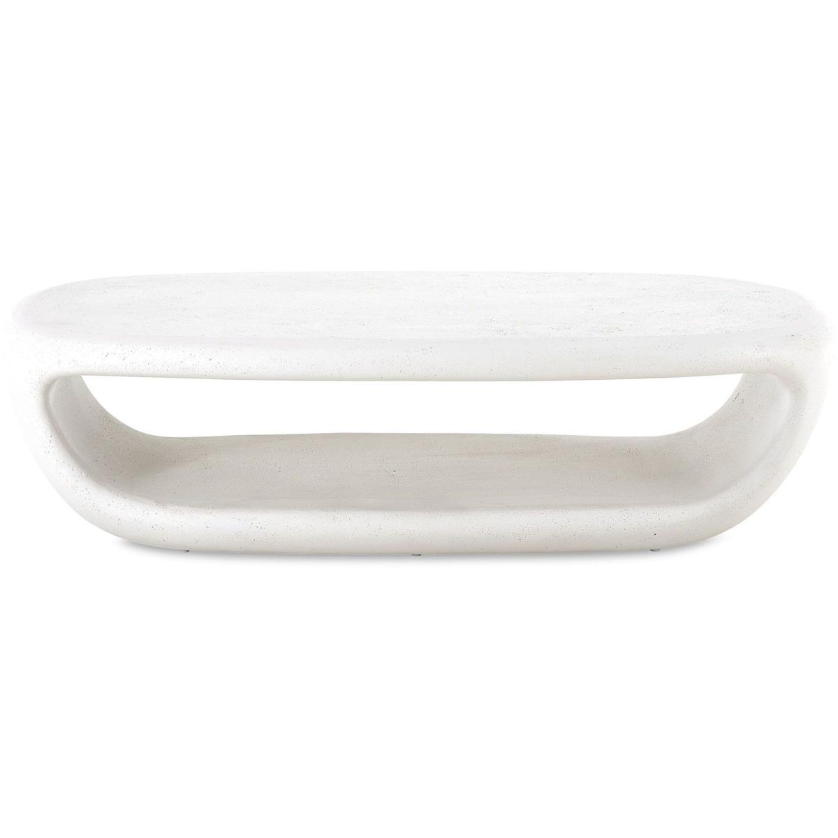 Uttermost 50195 Leyton 60 X 16 inch Warm White Outdoor Coffee Table