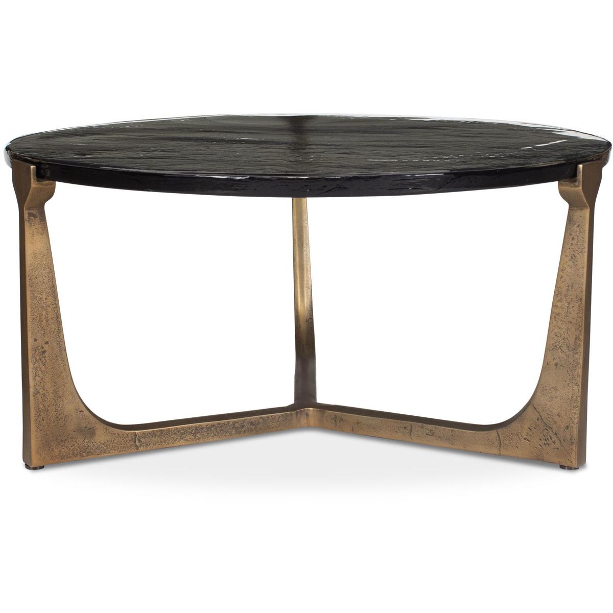 Uttermost 50215 Bohdi 32 X 16 inch Antique Brass Outdoor Coffee Table