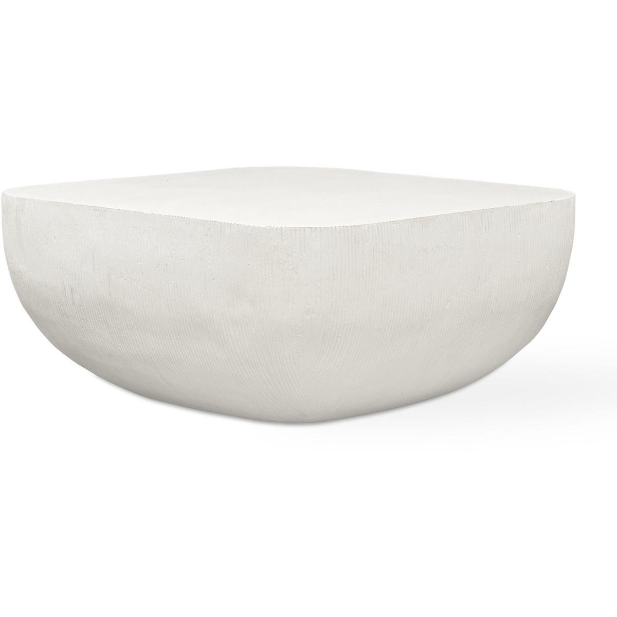 Uttermost Outdoor Alma Warm Limestone Concrete Square Coffee Table