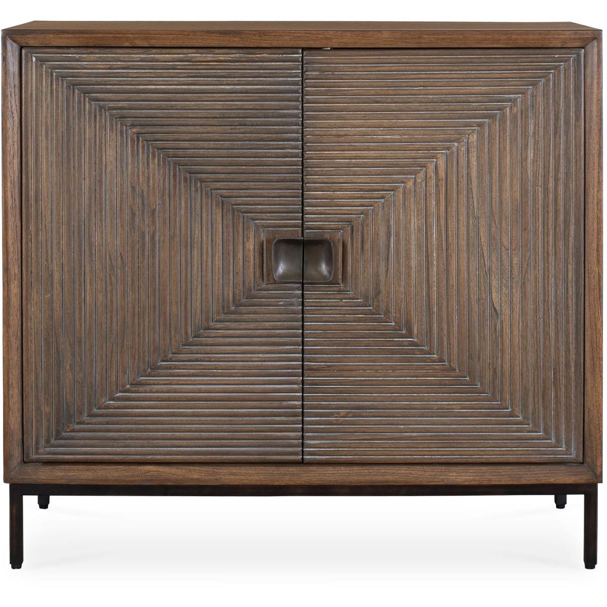 Uttermost 50266 Bottom Line Mindi Wood and Bronze 2 Door Cabinet