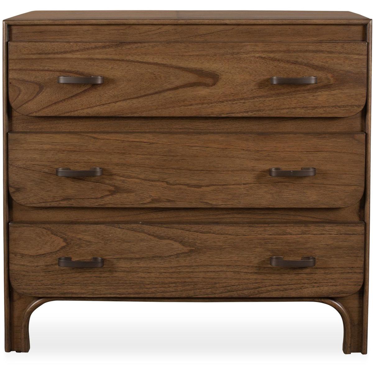 Uttermost 50378 McKagan Brown Mindi Wood and Black 3 Drawer Chest