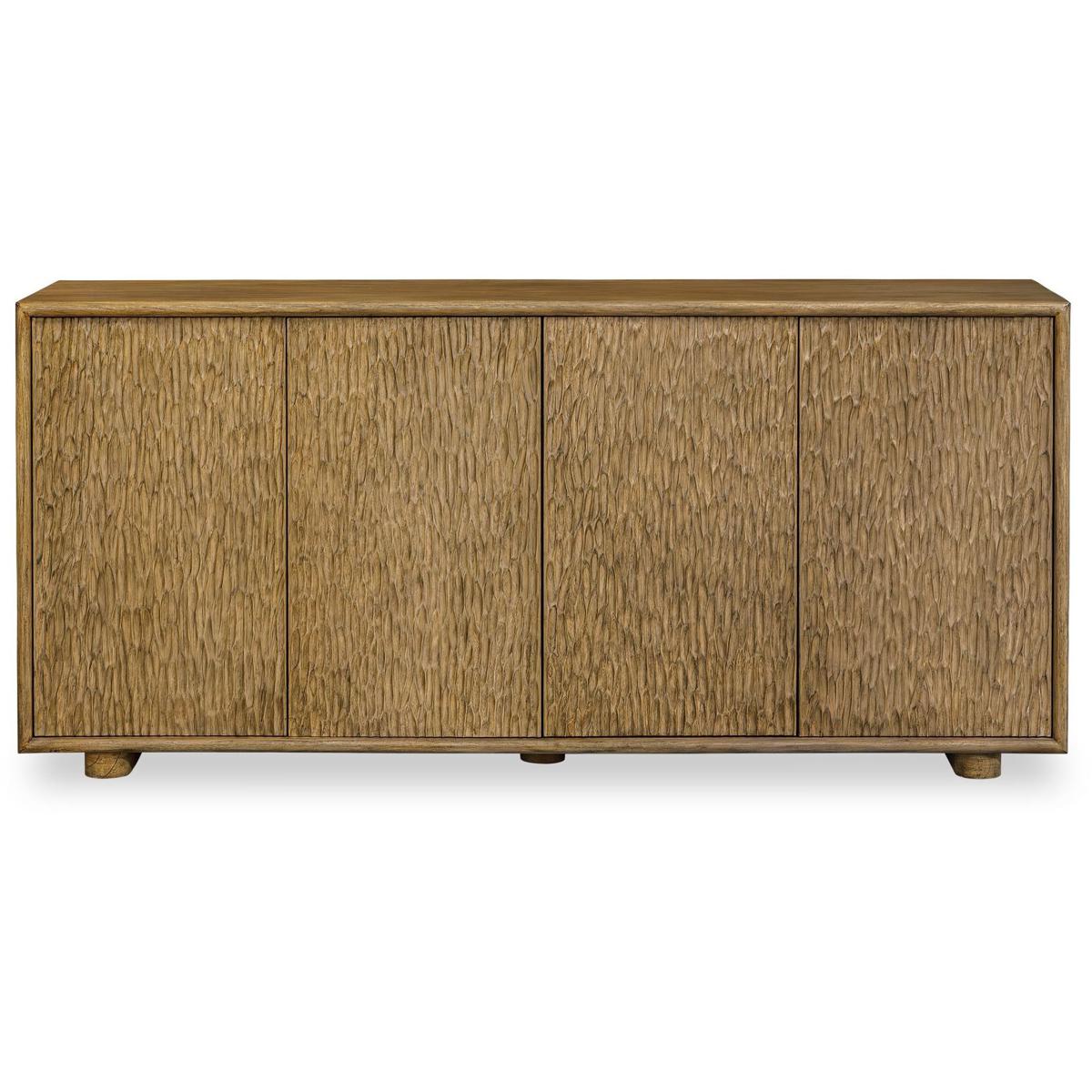 Uttermost 51123 Stevenson Natural Mindi Wood 4 Door Cabinet