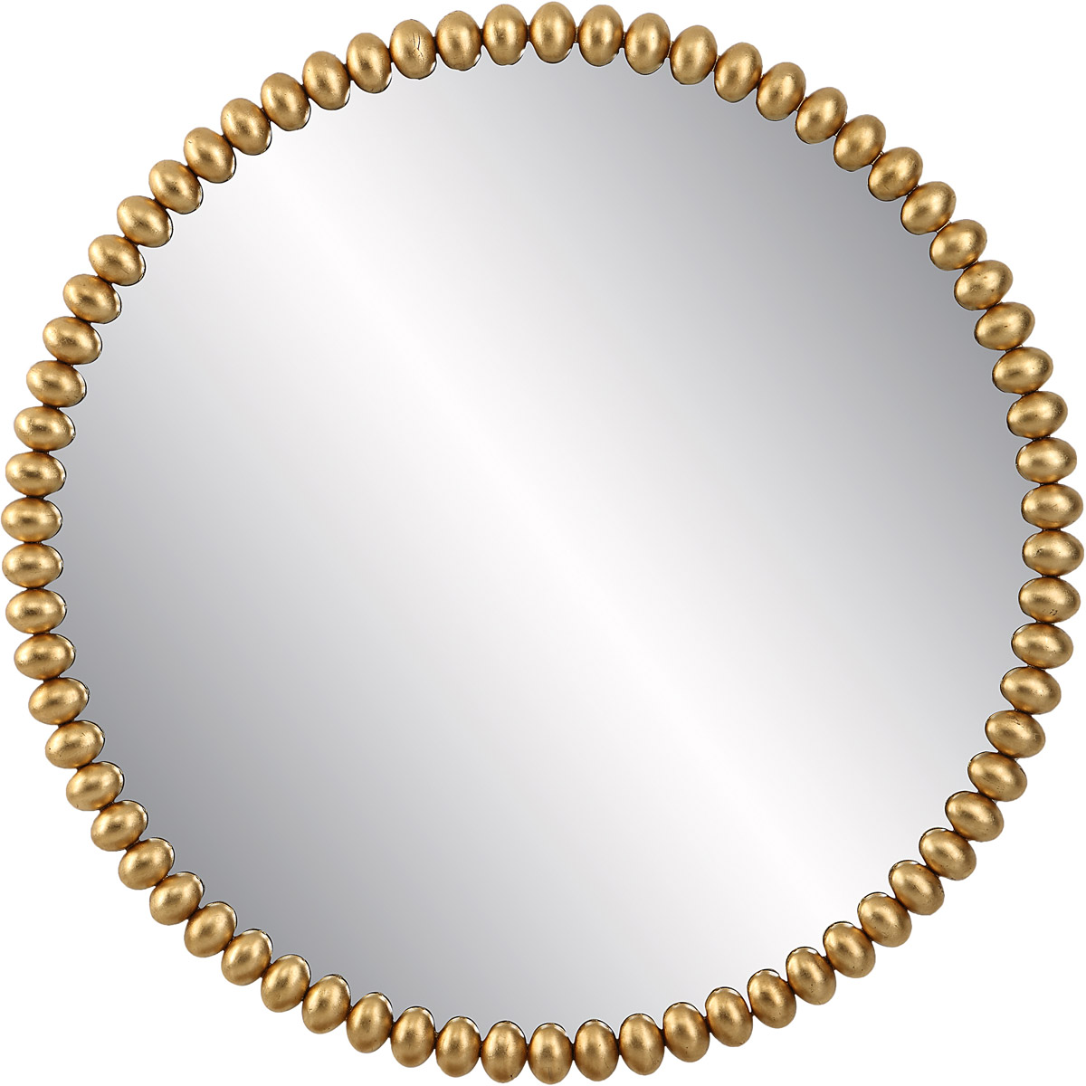 Uttermost 09793 Byzantine 41 X 41 inch Antiqued Gold Leaf Mirror