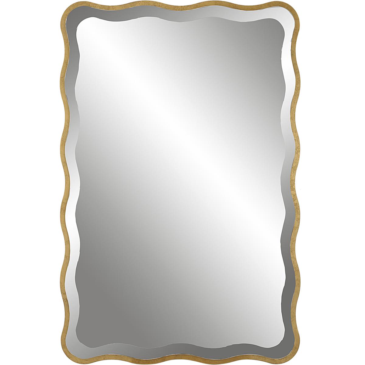 Uttermost 09827 Aneta 36 X 24 inch Aged Gold Mirror