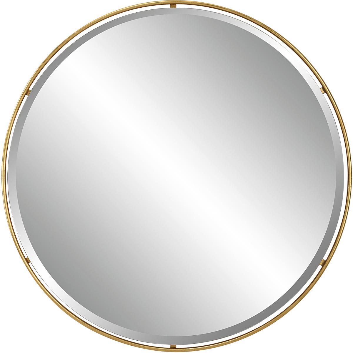 Uttermost 09832 Canillo 42 X 42 inch Antiqued Gold Leaf Mirror