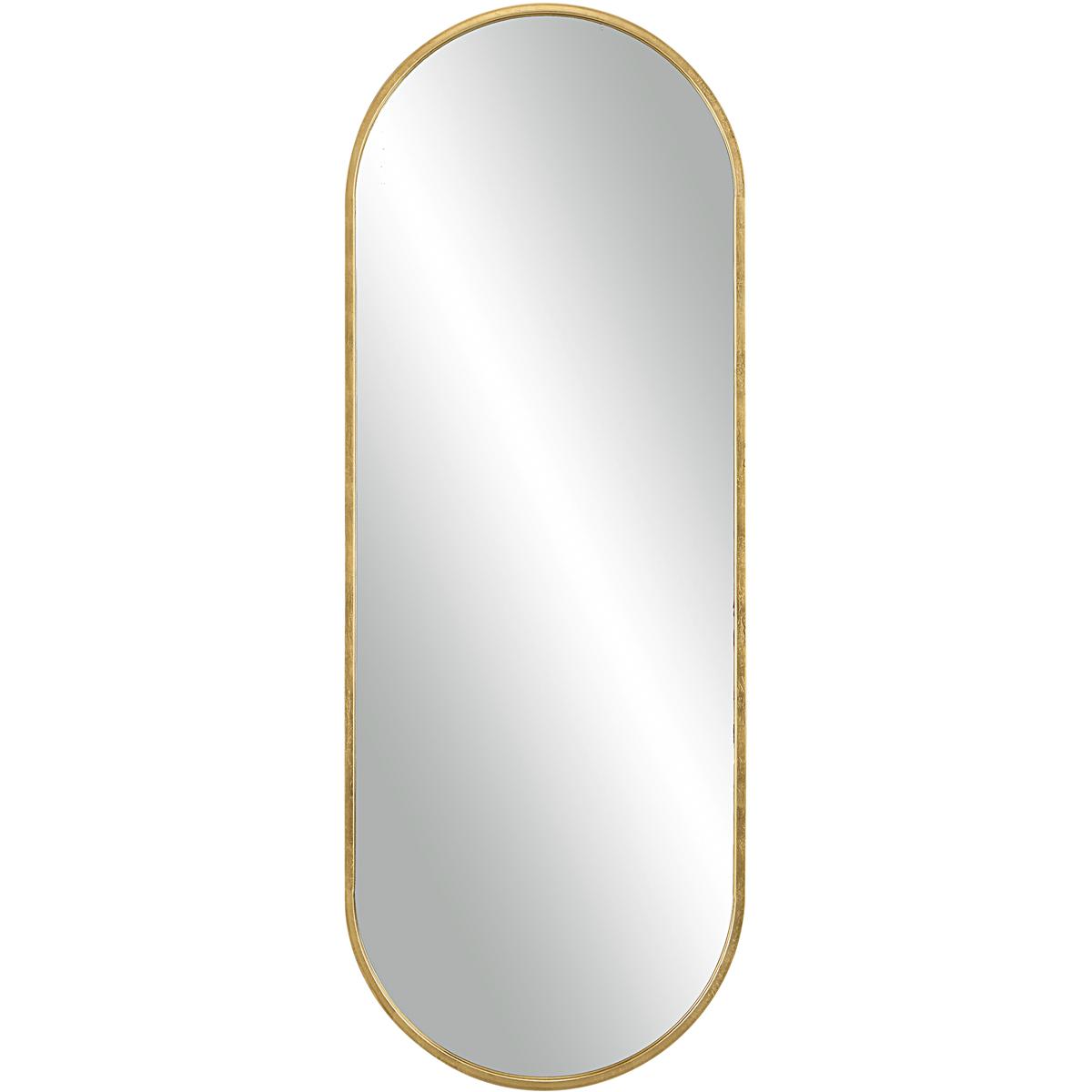 Uttermost 09844 Varina 60 X 22 inch Antiqued Gold Leaf Mirror