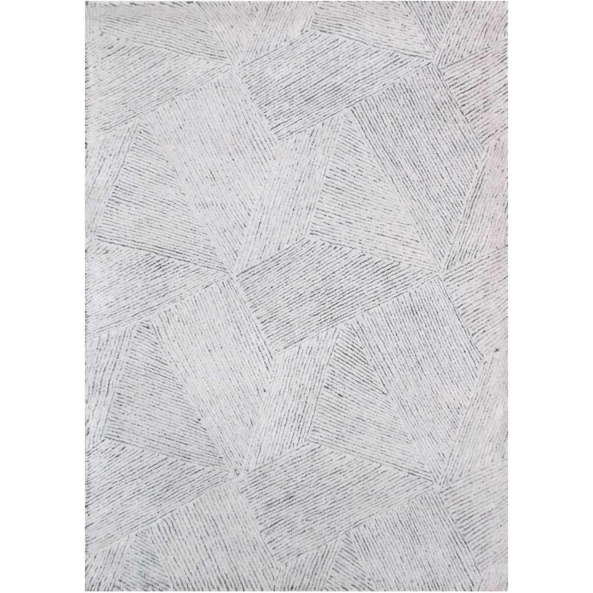 Paonia Rug, Ivory and Grey, 6 x 9 ft