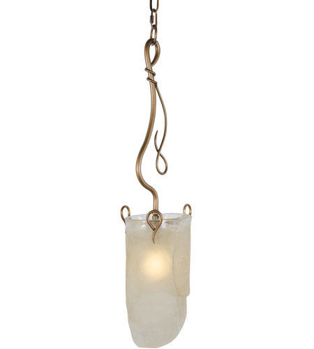 Varaluz 126M01HO Soho 1 Light 7 inch Hammered Ore Mini Pendant Ceiling Light in Recycled Brown Tint Ice Glass photo