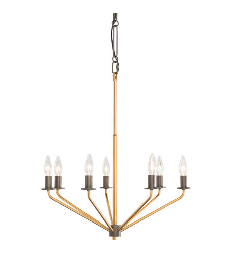 Varaluz 282c07agrb Jake 7 Light 22 Inch Antique Gold With Rustic Bronze Chandelier Ceiling Light