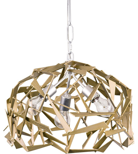 Varaluz 286P03SICM Bermuda 3 Light 18 inch Silver and Champagne Mist Pendant Ceiling Light in Silver with Champagne Mist photo