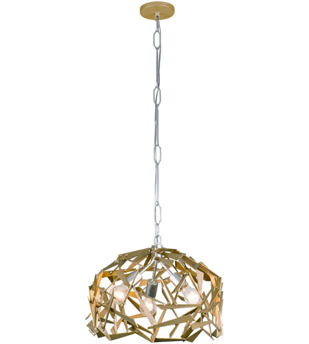 Varaluz 286P03SICM Bermuda 3 Light 18 inch Silver and Champagne Mist Pendant Ceiling Light in Silver with Champagne Mist 286P03SICM_1.jpg