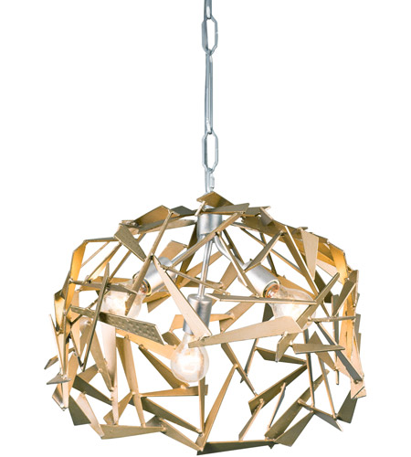 Varaluz 286P03SICM Bermuda 3 Light 18 inch Silver and Champagne Mist Pendant Ceiling Light in Silver with Champagne Mist 286P03SICM_2.jpg