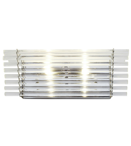 Varaluz 291B02SS Empire State 2 Light 16 inch Polished Stainless Steel Vanity Light Wall Light
