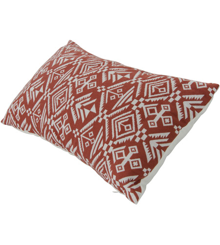 Varaluz 421A02RE Tribal 18 X 4 inch Red Throw Pillow in Tribal Red, Varaluz Casa 421A02RE_1.jpg