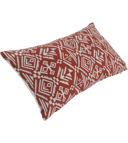 Varaluz 421A02RE Tribal 18 X 4 inch Red Throw Pillow in Tribal Red, Varaluz Casa 421A02RE_2.jpg