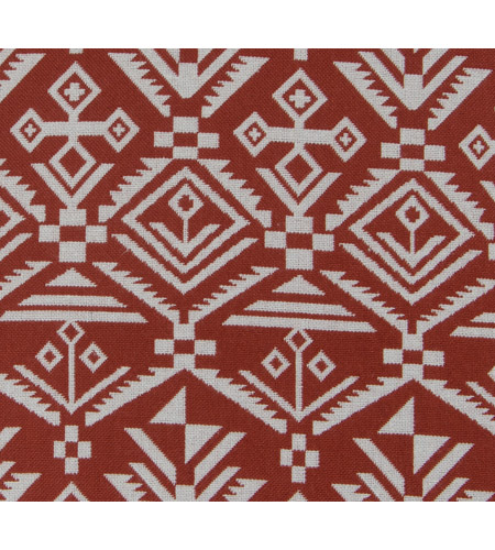 Varaluz 421A02RE Tribal 18 X 4 inch Red Throw Pillow in Tribal Red, Varaluz Casa 421A02RE_detail.jpg