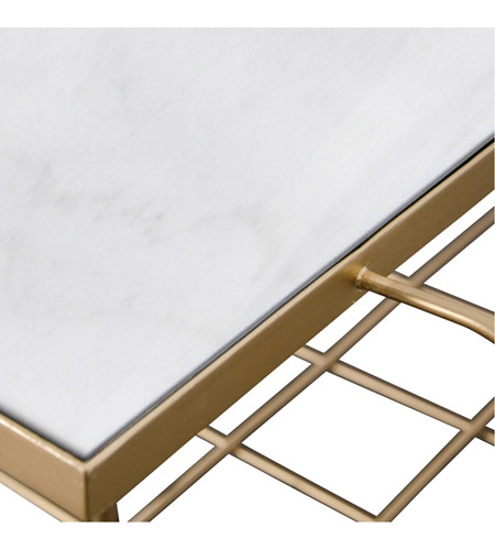 Varaluz 430A01GOWM Grid 20 X 18 inch Gold and White End Table, Varaluz Casa 430A01GOWM_detail.jpg