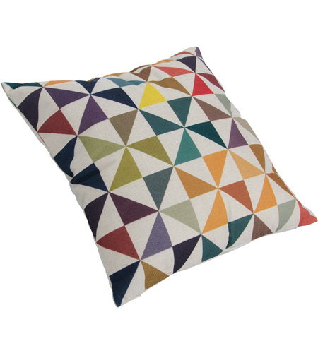 Varaluz 4DPI0305 Colorful Triangles 18 X 0 inch Multicolor Throw Pillow Case, Varaluz Casa 4DPI0305_2.jpg
