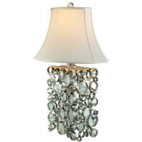 Varaluz Fascination 2 Light Table Lamp in Nevada Silver with Random Silver Leafing 165T02 thumb