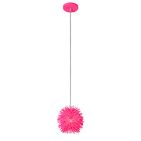 Varaluz 169M01SPI Urchin 1 Light 6 inch Hot Pink Mini Pendant Ceiling Light thumb