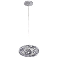 Varaluz 193C03SMS Fascination 3 Light 11 inch Metallic Silver Donut Mini Pendant Ceiling Light, Recycled Clear Glass alternative photo thumbnail