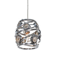 Varaluz Swank 1 Light Mini Pendant Artisanal Hand-Worked Chrome with Recycled Champagne Glass 210M01CH 210M01CH-alt-1.jpg thumb