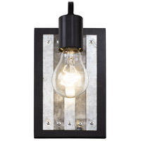 Varaluz 336W01BL Abbey Rose 1 Light 5 inch Black and Galvanized Wall Sconce Wall Light 336W01BL_3.jpg thumb