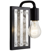 Varaluz 336W01BL Abbey Rose 1 Light 5 inch Black and Galvanized Wall Sconce Wall Light 336W01BL_4.jpg thumb