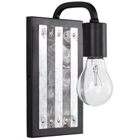 Varaluz 336W01BL Abbey Rose 1 Light 5 inch Black and Galvanized Wall Sconce Wall Light 336W01BL_5.jpg thumb