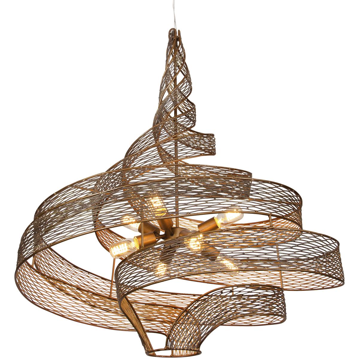 Varaluz 240P08HO Flow 8 Light 36 inch Hammered Ore Pendant Ceiling Light