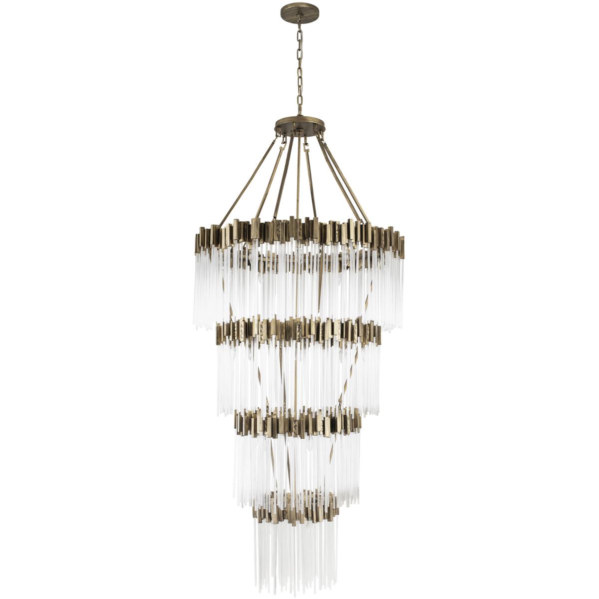 Varaluz 309C30HG Matrix 30 Light 40 inch Havana Gold Chandelier Ceiling Light