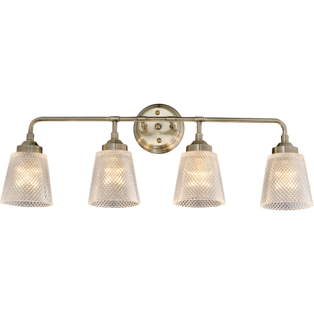 Varaluz 312B04AB Westport 4 Light 30 inch Antique Brass Bath Vanity