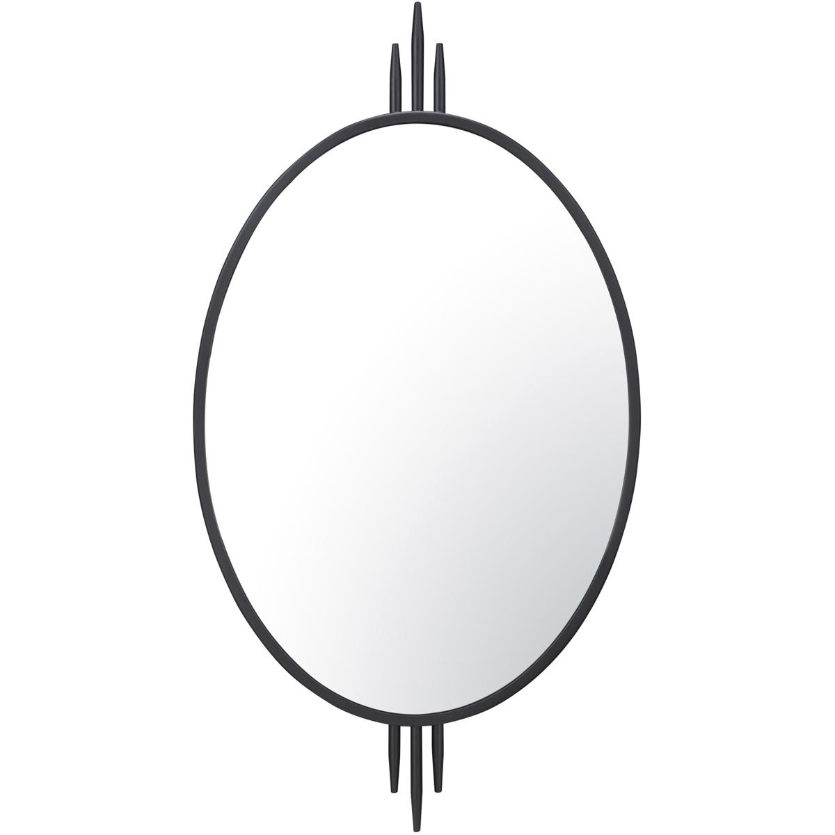 Varaluz 460MI22BL Propaganda 41 X 22 inch Black Wall Mirror