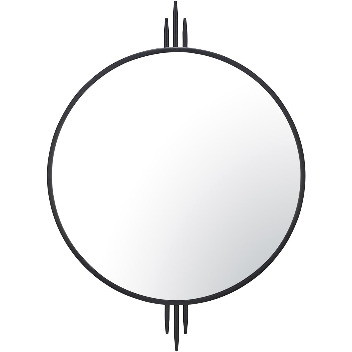 Varaluz 460MI30BL Propaganda 41 X 30 inch Black Wall Mirror