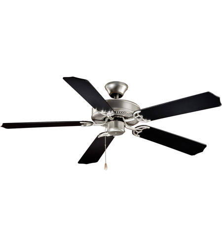 Vaxcel Fn52288bs Medallion 52 Inch Flash Silver With Silver Black Blades Ceiling Fan