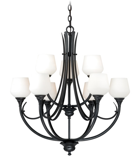 Vaxcel H0128 Grafton 9 Light 29 inch Oil Rubbed Bronze Chandelier Ceiling Light photo