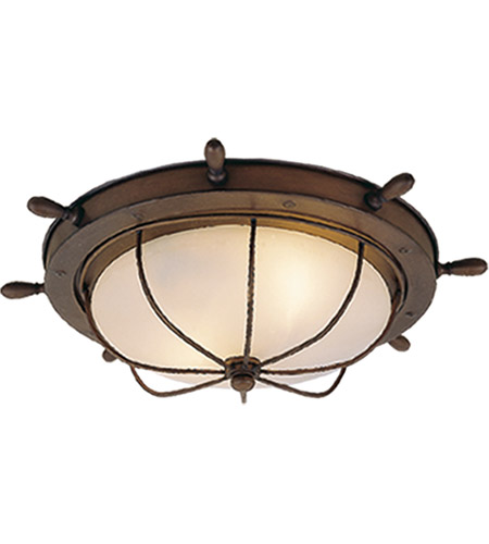 Vaxcel OF25515RC Orleans 2 Light 15 inch Antique Red Copper Outdoor Ceiling