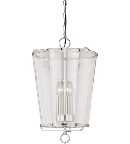 vaxcel p0115 630 series 4 light 14 inch polished nickel pendant ceiling light lighting new york