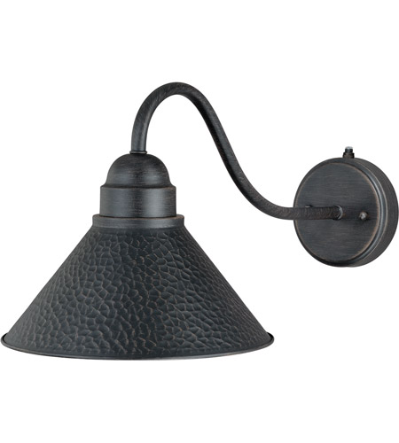 Vaxcel T0198 Outland 1 Light 10 inch Aged Iron and Light Gold Outdoor Wall