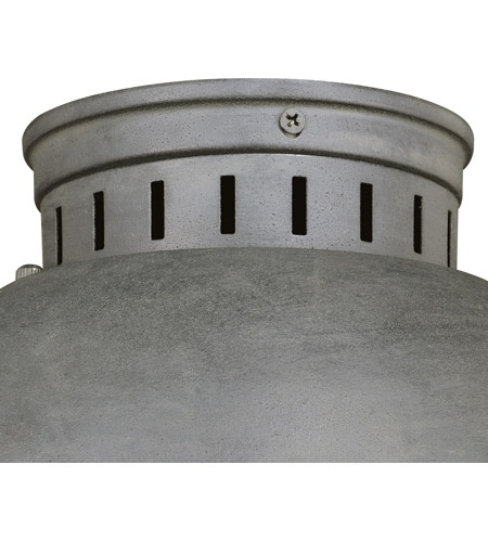 Vaxcel T0264 Harwich 1 Light 10 inch Textured Gray Outdoor Ceiling T0264-1.jpg